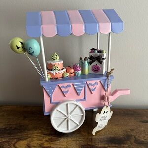 Goblin & Ghoul Spooky Candy Cart Decor Pink Purple Balloons Cart Decor Pumpkins